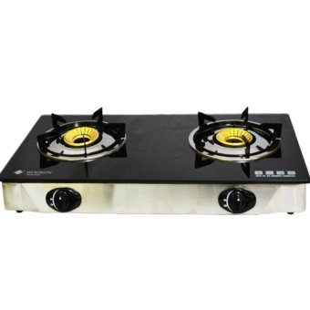 Micromatic MGS-828 Gas Stove Double Burner (Black)
