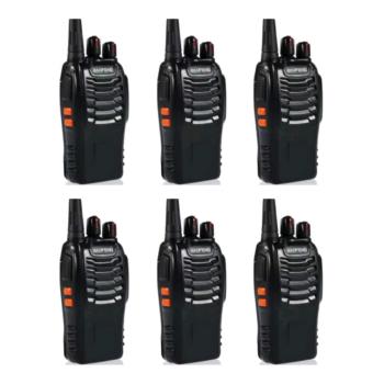 Baofeng Pofung BF-888s Two-Way Radio (Black) Set of 6 Baofeng Pofung BF-888s Two-Way Radio (Black) Set of 6