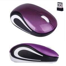 Cute Mini 2 4 GHz Wireless Optical Mouse Mice For PC Laptop Notebook Purple intl