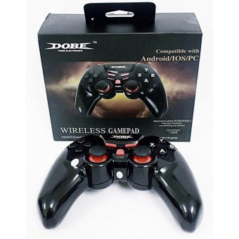 DOBE TI-465 Bluetooth Gamepad Joypad with Phone Holder (Black/Red) DOBE TI-465 Bluetooth Gamepad Joypad with Phone Holder (Black/Red)