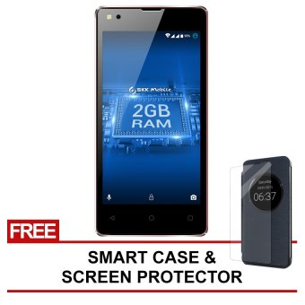 SKK Mobile Chronos Ace Plus 8GB (Rose) with Free Smart Case and Screen Protector