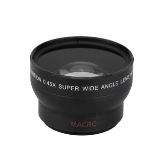 Leegoal 37mm 0.45x Fisheye Wide Angle Macro Lens for Canon Nikon Sony Pentax (Black