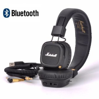 Major II Bluetooth Headphones Wireless Headset Foldable with Built-in Microphone and Remote - intl