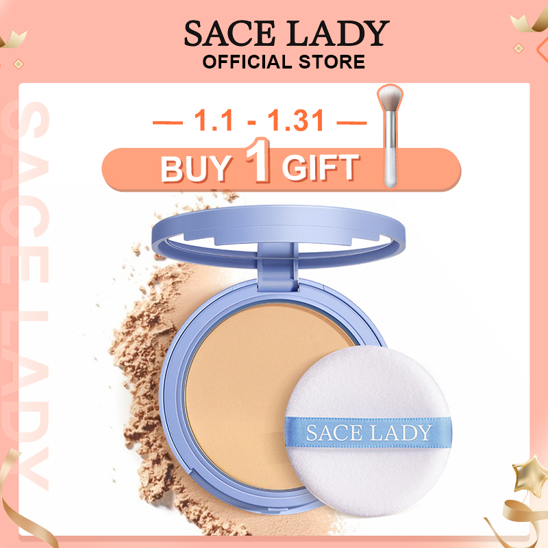 Delivery In Dayssace Lady Powder Oil Control Waterproof Long