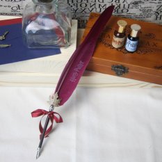 Harry Potter Nature Vintage Swan Feather Quill Metal Nib Dip Pen Fountain Pen Kids Stationery Halloween