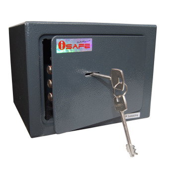 iSAFE iSF-8KDG Safe Personal Key Safety Vault (Dark Grey)
