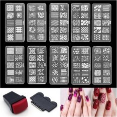 Nail Art Stamp Stencil Stamping Template Plate Set Tool Stamper Design Kit White 6*12cm - intl Philippines
