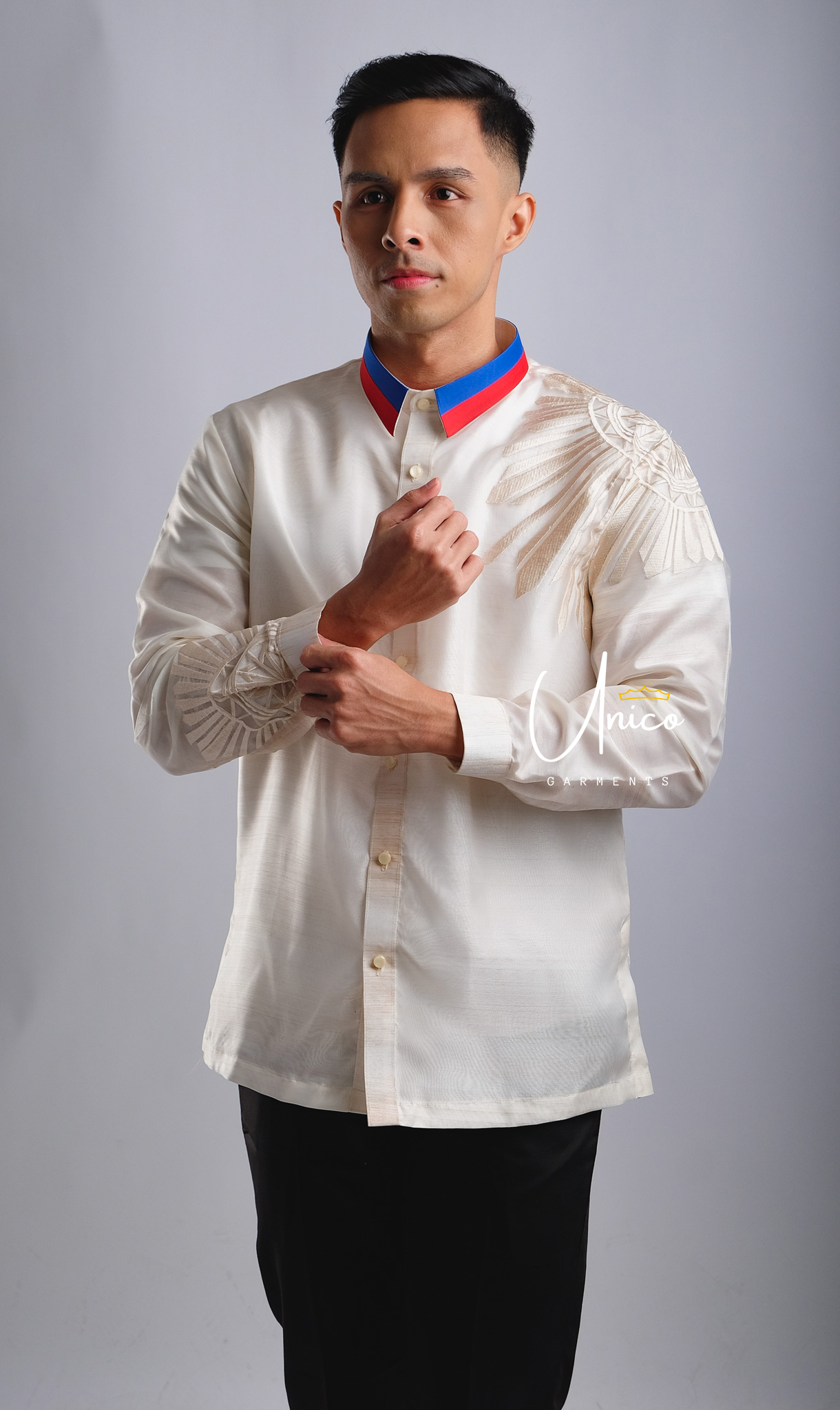 Modern FILIPINIANA Dress Linen BARONG TAGALOG Philippine National