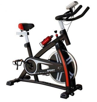 Gym Fitness Sport Equipment Spinning Bicycle Cycling Exercise Bike (Black/Red)