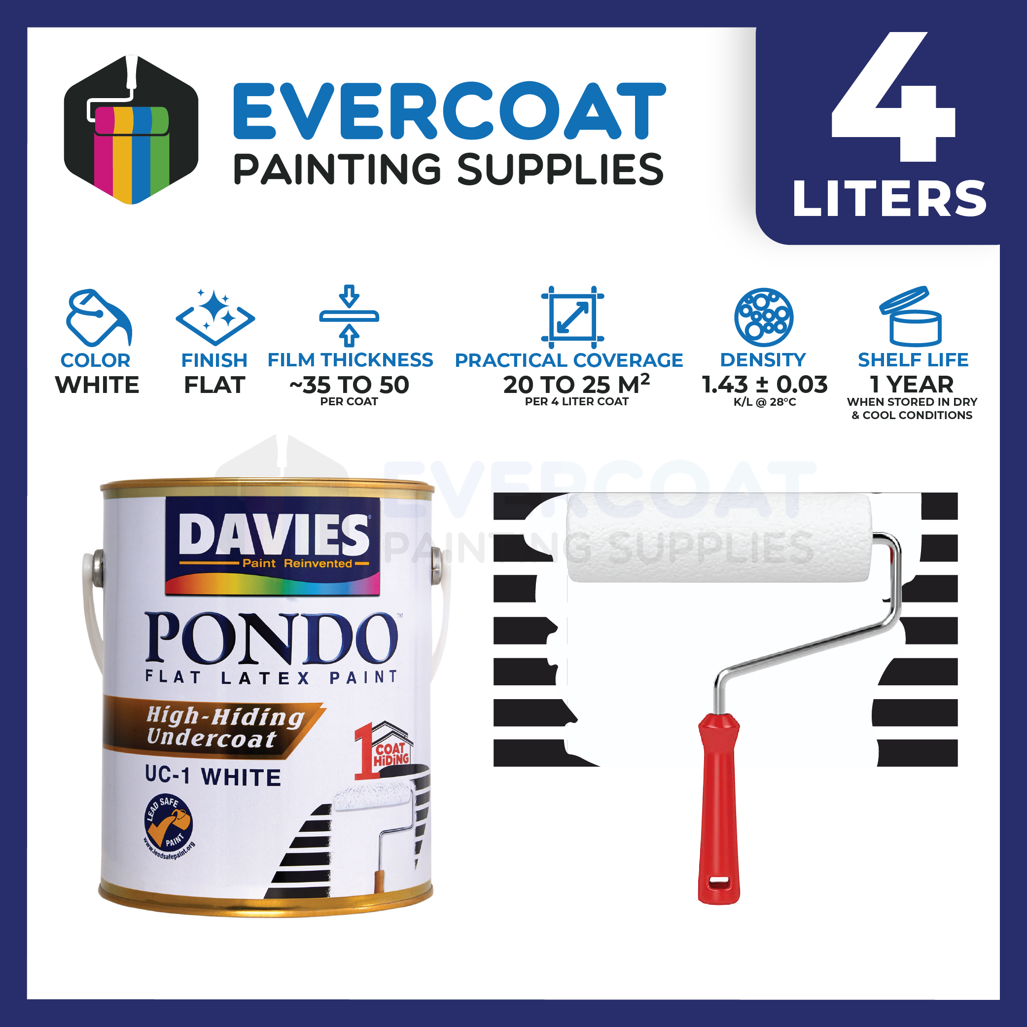 PAINT DAVIES DV UC 1 GAL FLAT LATEX WHITE Ubicaciondepersonas Cdmx Gob Mx