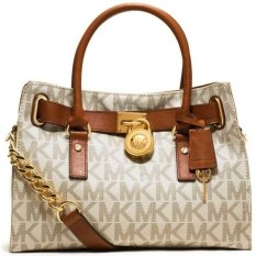 michael kors bag with mk on it