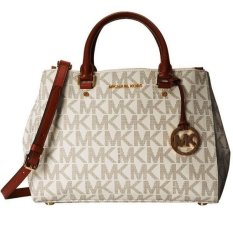 michael kors monogram bag white