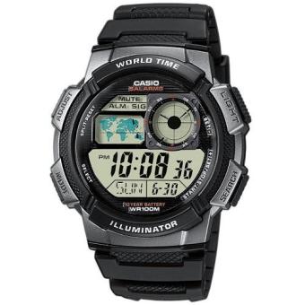 Casio Black Rubber Strap Sports Mens Watch AE-1000W-1BVDF