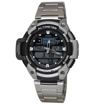 Casio Mens Silver Stainless Steel Band Watch SGW400HD-1B