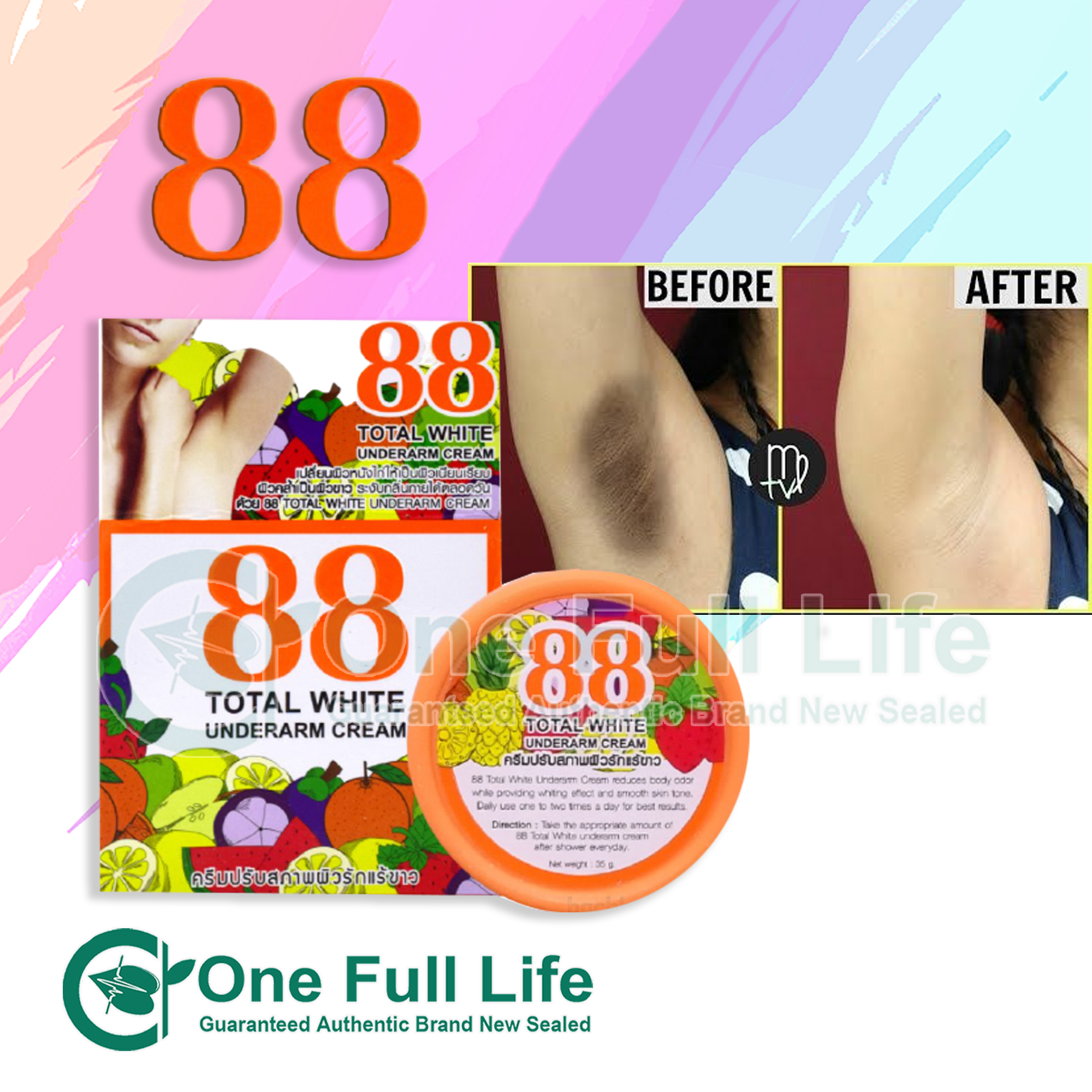 Total White Under Arm Underarm Thailand Whitening Cream Piece