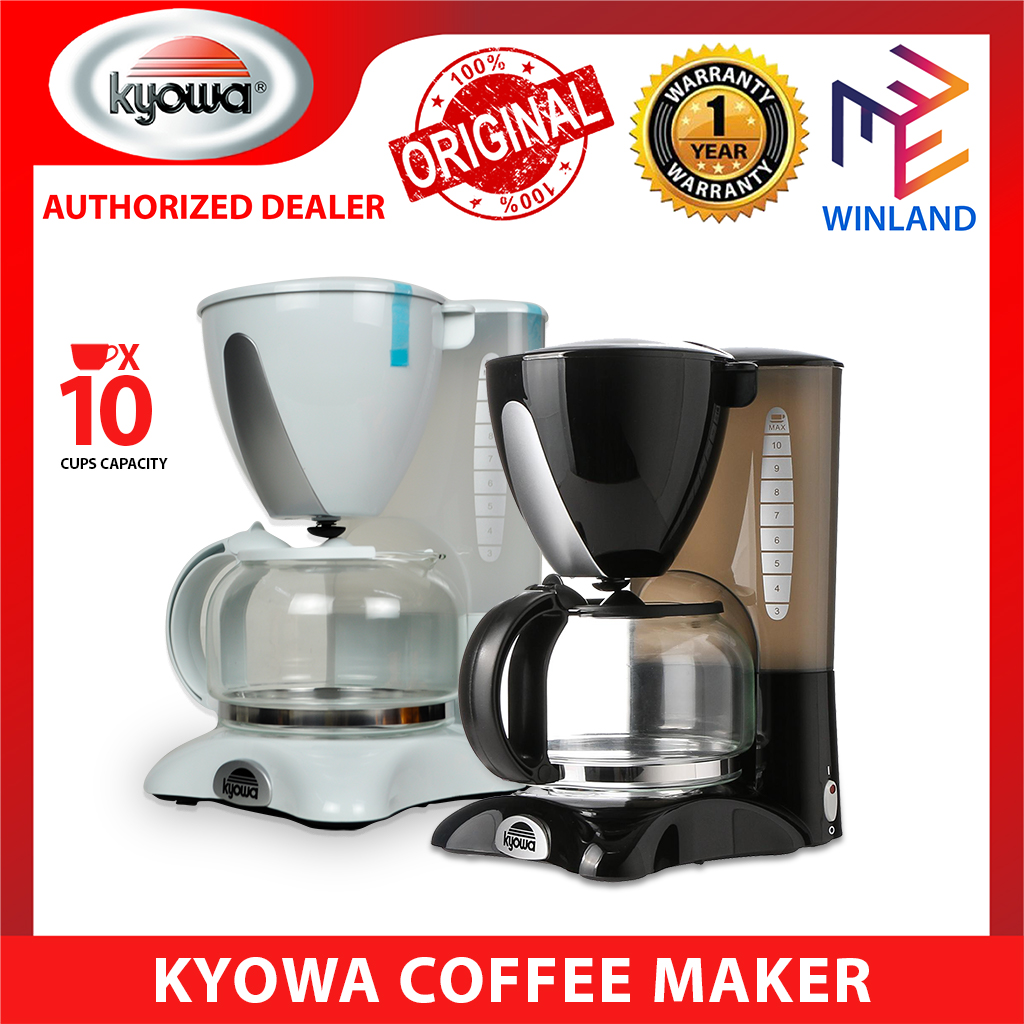 KYOWA Portable Coffee Maker with Anti-Drip Function and Glass Carafe