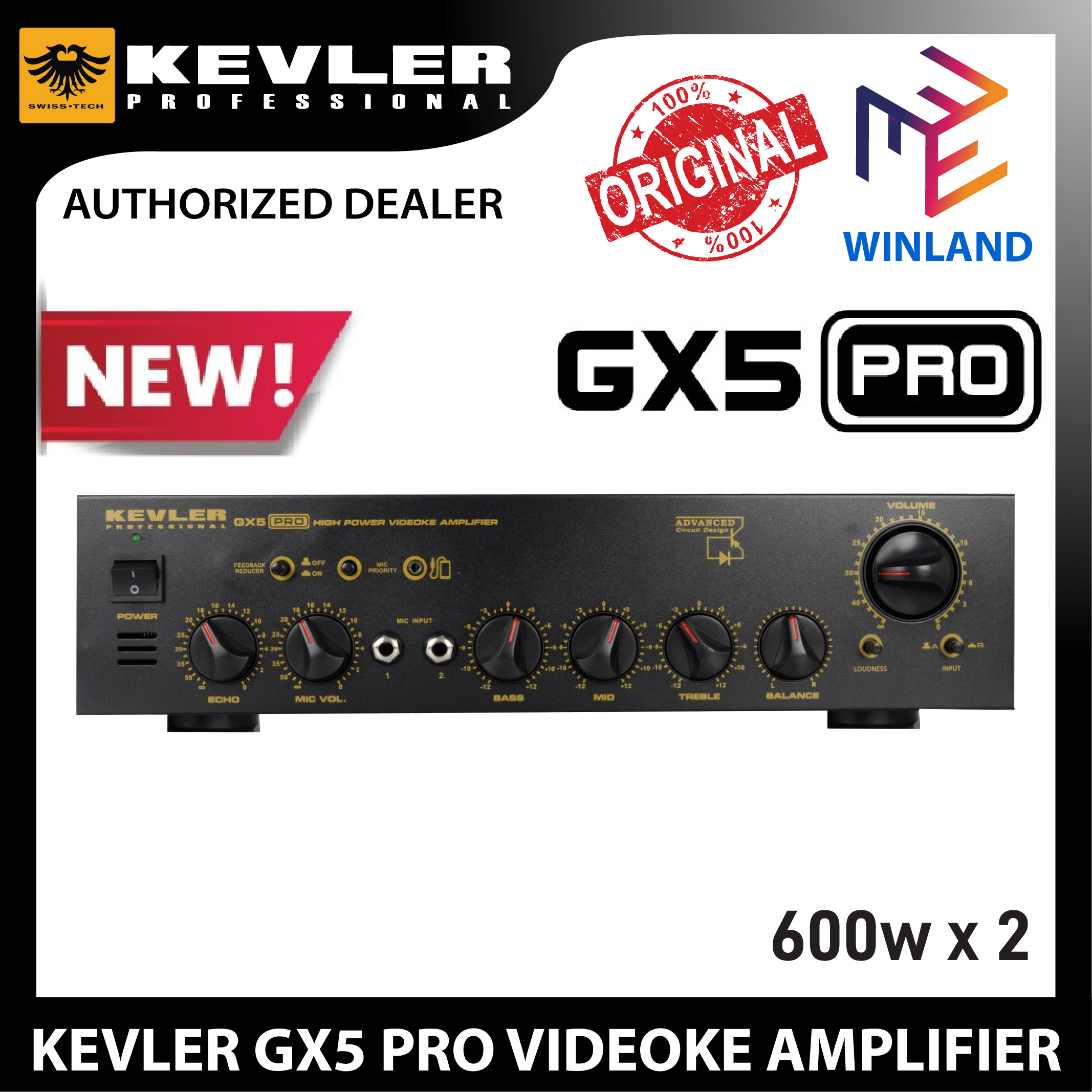 Kevler GX5 PRO Videoke Amplifier - 2022 Model