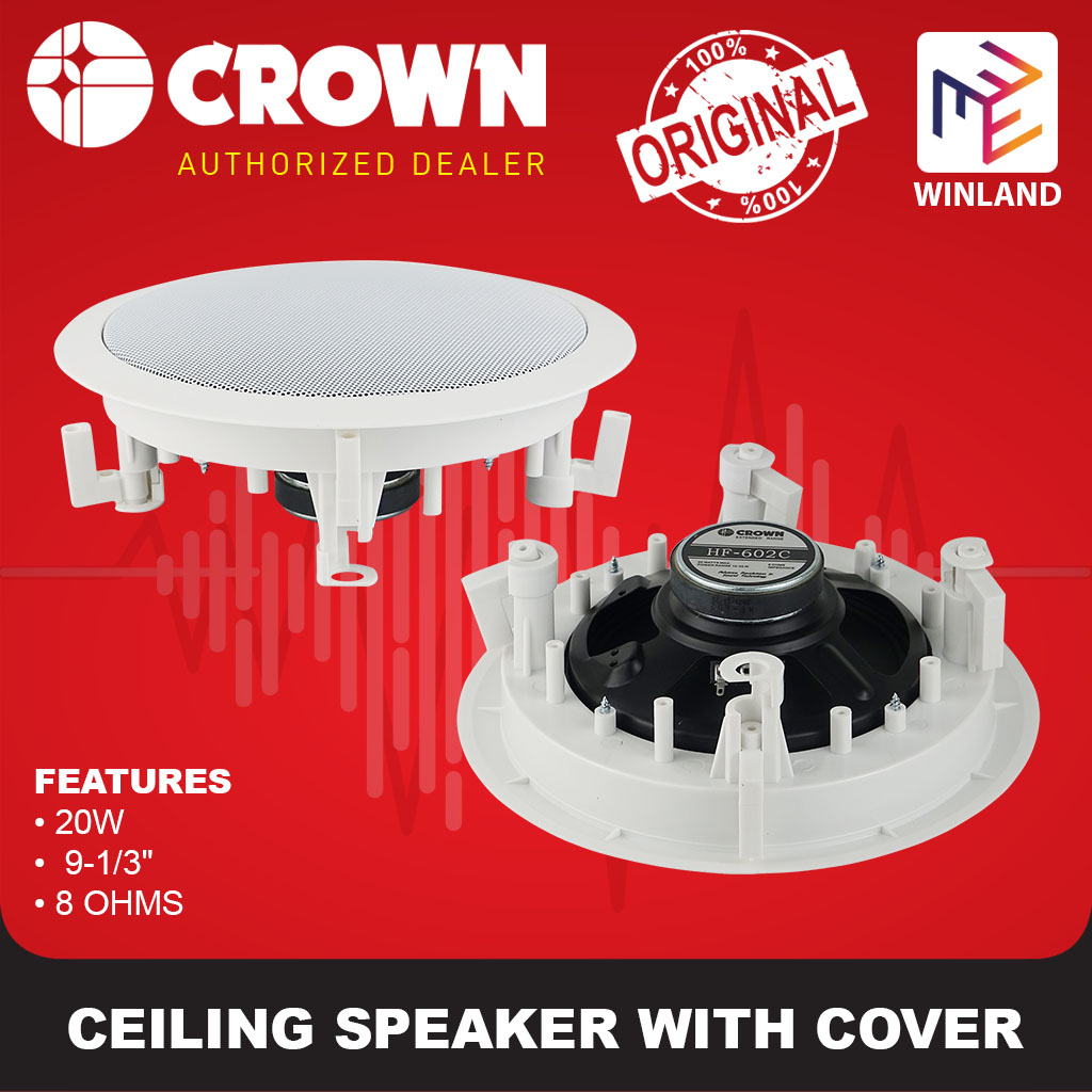 Winland 6" Ceiling Speaker with Cover, 8 Ohms, 20W