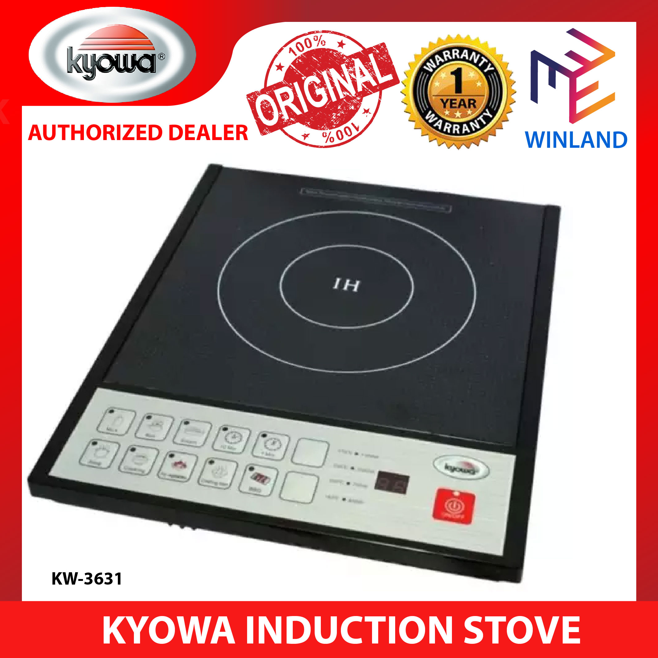KYOWA Induction Cooker Electric Stove with Pre-Set Selection