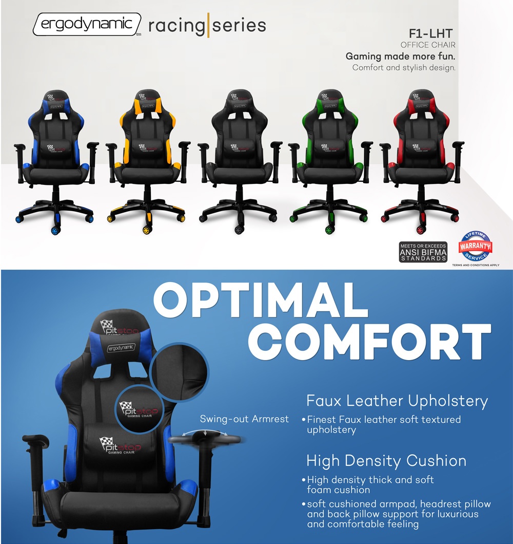 F1 racing gaming online chair