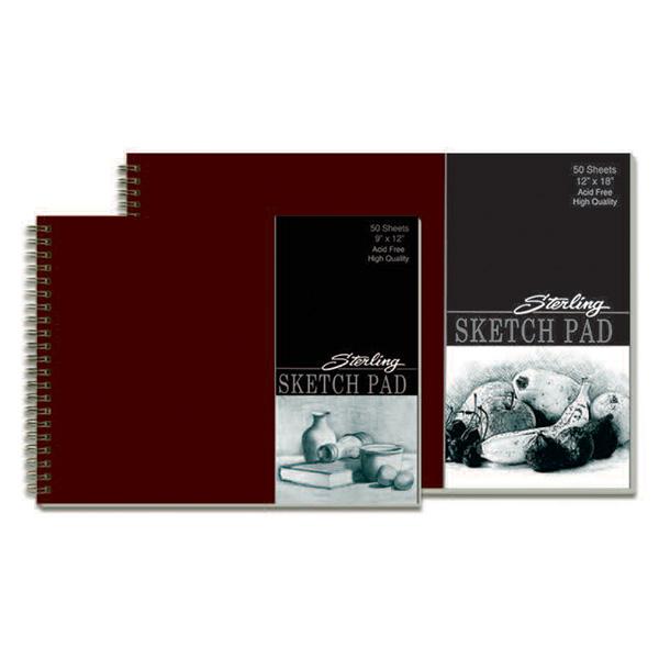 Sterling Professional Sketch Pad Double Loop Wire 9 X 12 50 Leaves