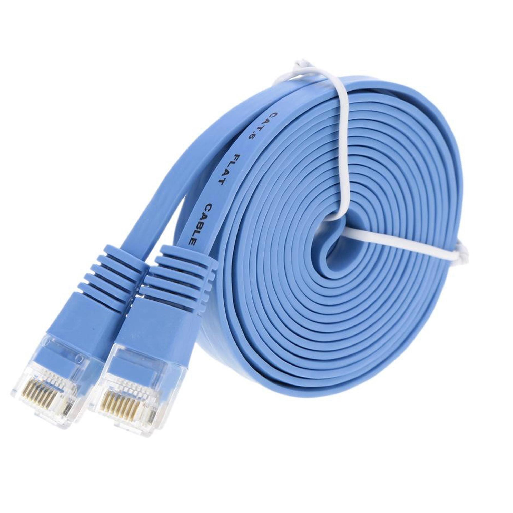 modem Knowooh Lan cable raw cable network cable patch cable flat network cable for router patch panel etc. 10M