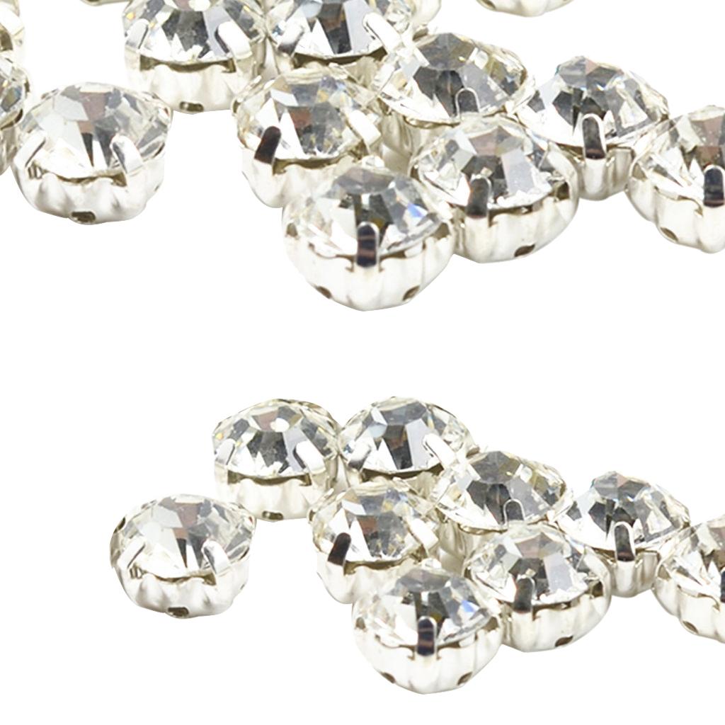 Generic 100x Crystal Rhinestone Sew On Loose Faceted Beads For DIY Sewing @  Best Price Online