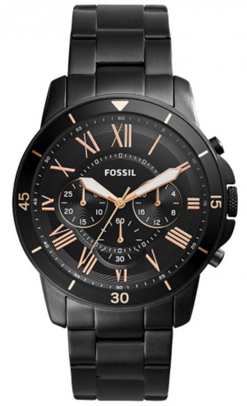 Fossil Grant Sport Chronograph Black Stainless Steel Watch