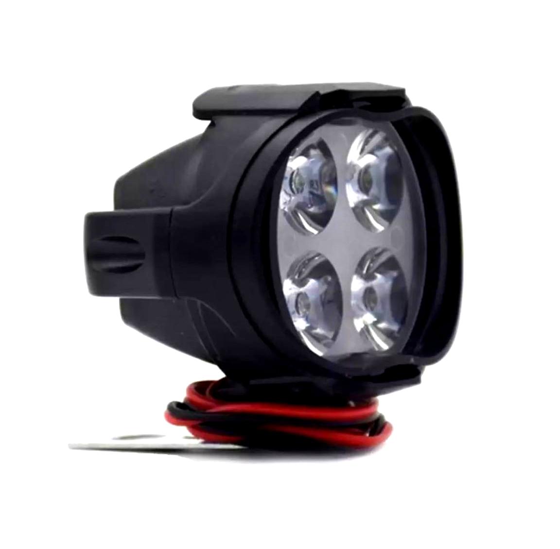 TDD-2926 DC-12V 4LED Opposite Flash Light Black Cover For Motorcycle Headlight