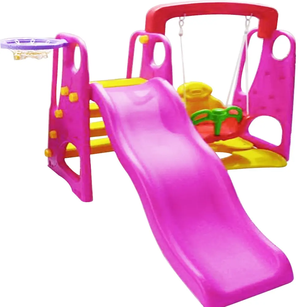 indoor swing and slide set