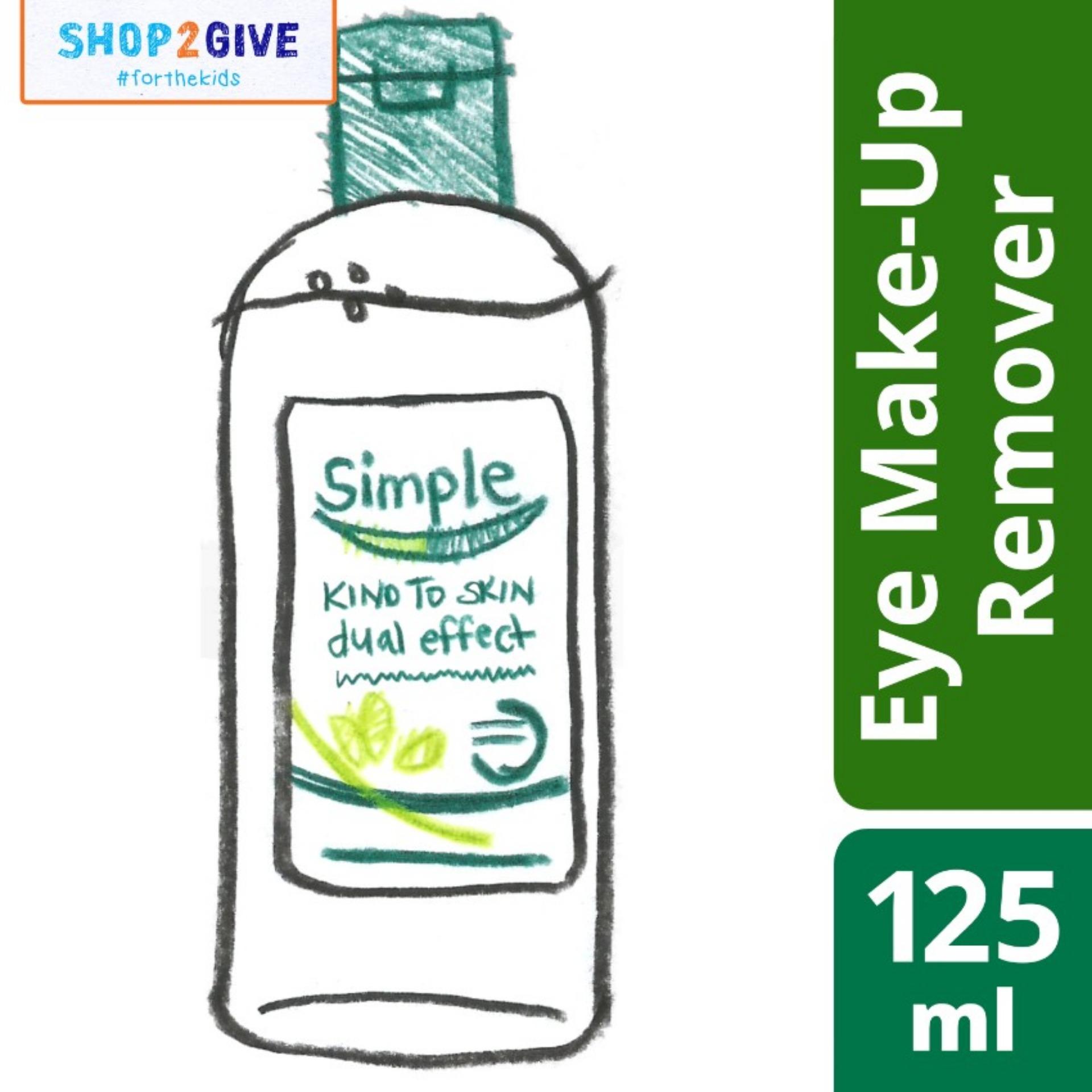 Makeup Remover brands Makeup Wipes on sale prices set & reviews Simple Dual Effect Eye Make Up Remover 125ml