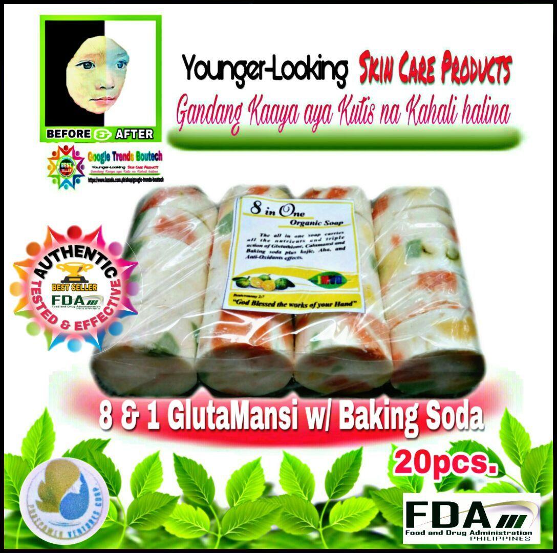 8 & 1 GlutaMansi With Baking Soda  @  20pcs.( FDA Approved )