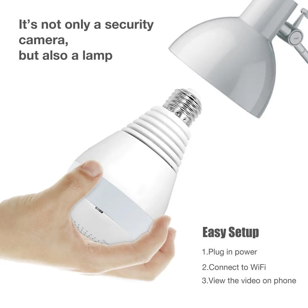 led bulb security camera
