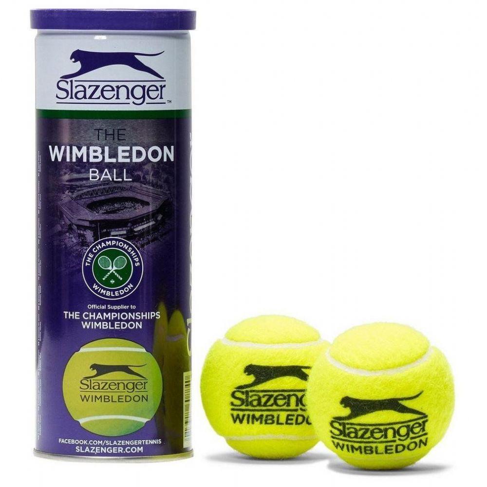 Tonys Slazenger Wimbledon Tennis Balls (3 Balls Per Tube) By Tonys Shop.