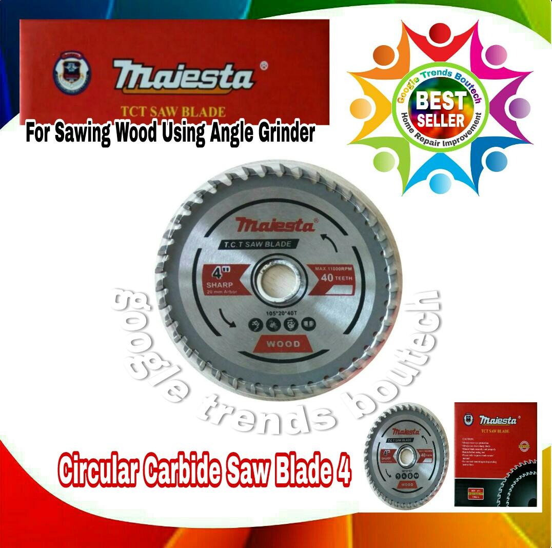 Majesta High Quality Woodworking Carbide Circular Blade 4" (110-115mm)  40 teeth with ring Use For Any 4 " Angle Grinder