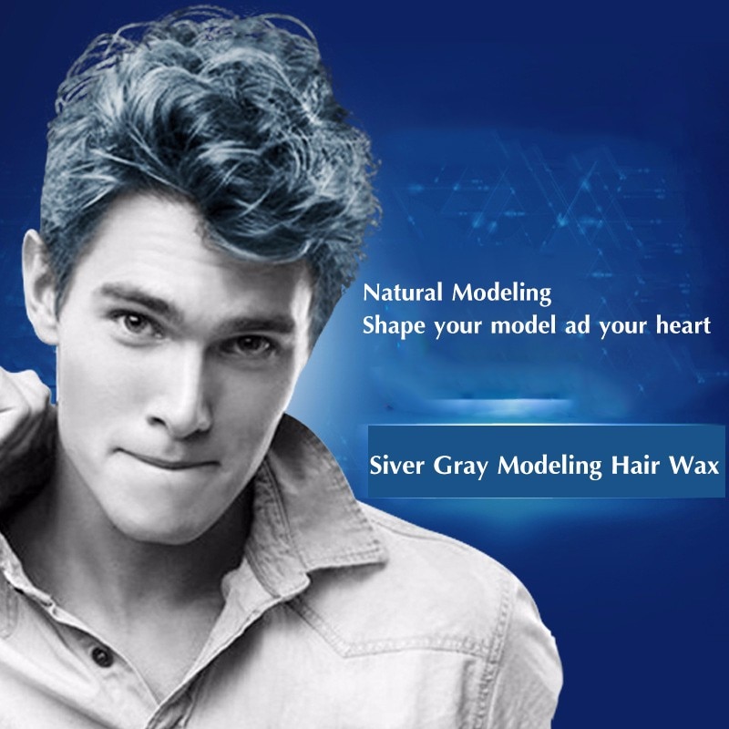 Bioaqua Silver Gray Wax Color Men Women Professional Hair Pomades