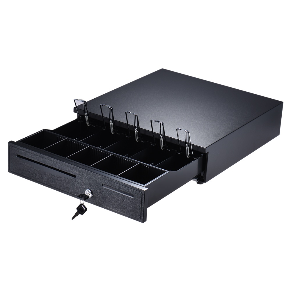 Heavy Duty Electronic Cash Drawer Box Case Storage 5 Bill 5 Coin