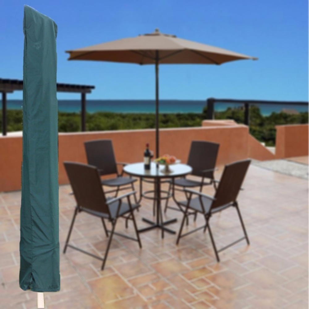 Garden Patio Parasol Umbrella Cover Bag Green Fit 7ft Umbrella