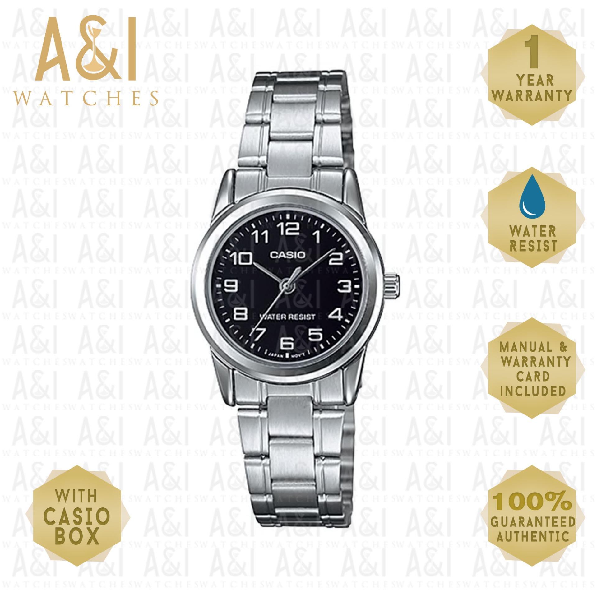 CASIO WOMENS SILVER LTP-V001D-1BUDF 1YR WARRANTY