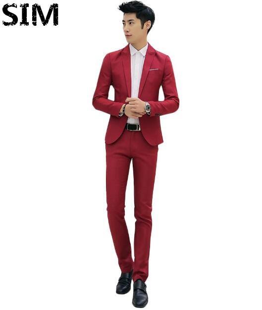 red formal attire men