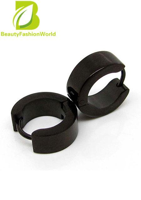 Mens Earrings For Stud Men Online Brands Prices Punk Boys Mens Stainless Steel Hoop Gothic Earrings Cool Jewelry Black Intl
