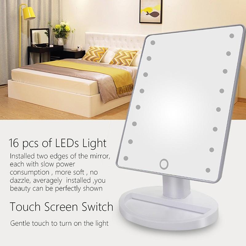Makeup Mirrors Brands Vanity Mirror On Prices Set Reviews Led Touch Screen Makeup Mirror With 16 Lights Random Color