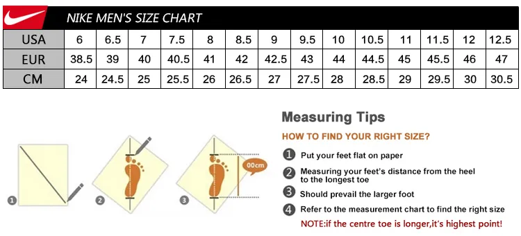huarache size guide