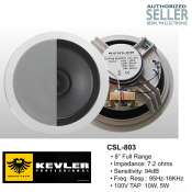 Kevler Ceiling Speaker 8" 8 Ohms 100v 10W 5W CSL-803