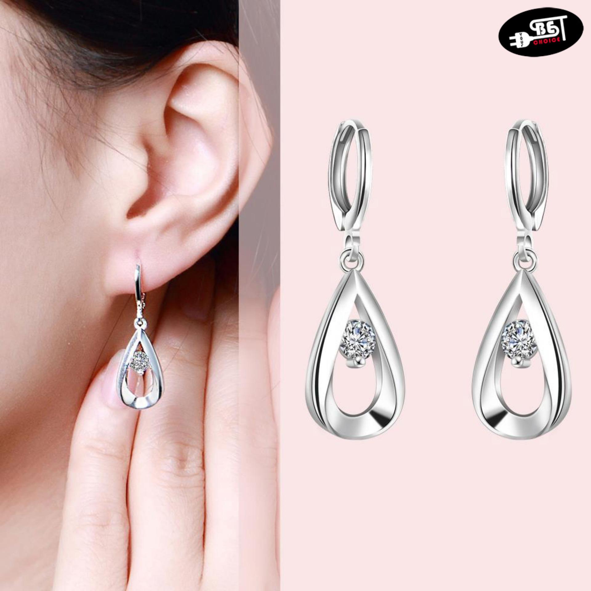 Stud Earrings For Pin Online Brands Prices Ybc Crazy Drop Dangle Earring Fashion Jewelry 925 Sterling Silver Crystal Inlaid Stone Earrings For Women