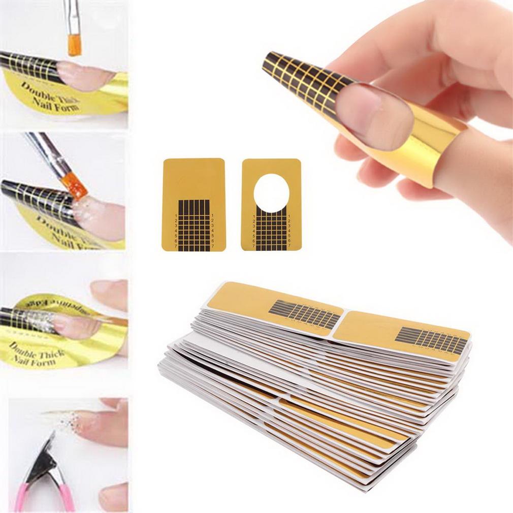 100pcs Nail Art Form Guide for Acrylic UV Gel Tips Extension Art Nail Tools Philippines