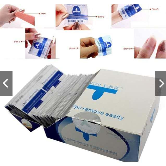 200PCS UV Nail Gel Remover Disposable Warps Pad For Nail SPA Philippines