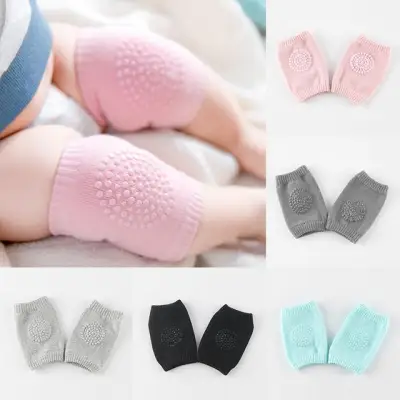 Baby Knee Pads Assorted Colors set of 3 pairs/ 6 pcs