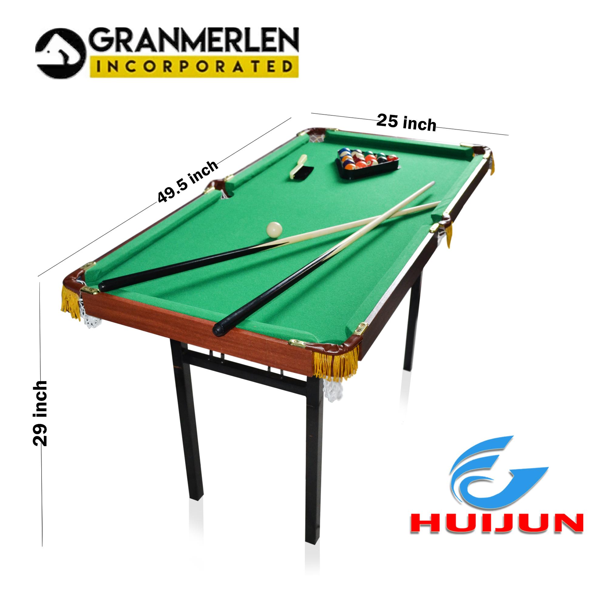 billiard table size