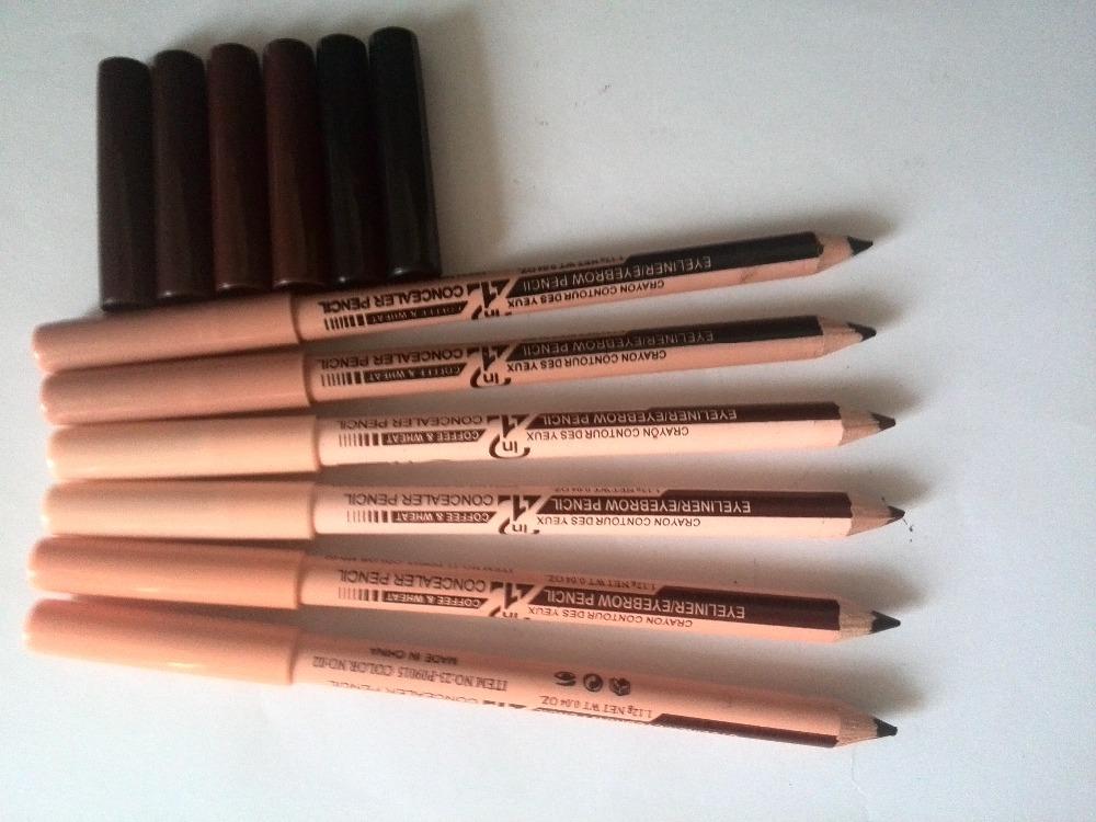 2 in 1 Eyeliner Eyebrow Pencil Contour Concealer Pencil (set of 6) Philippines